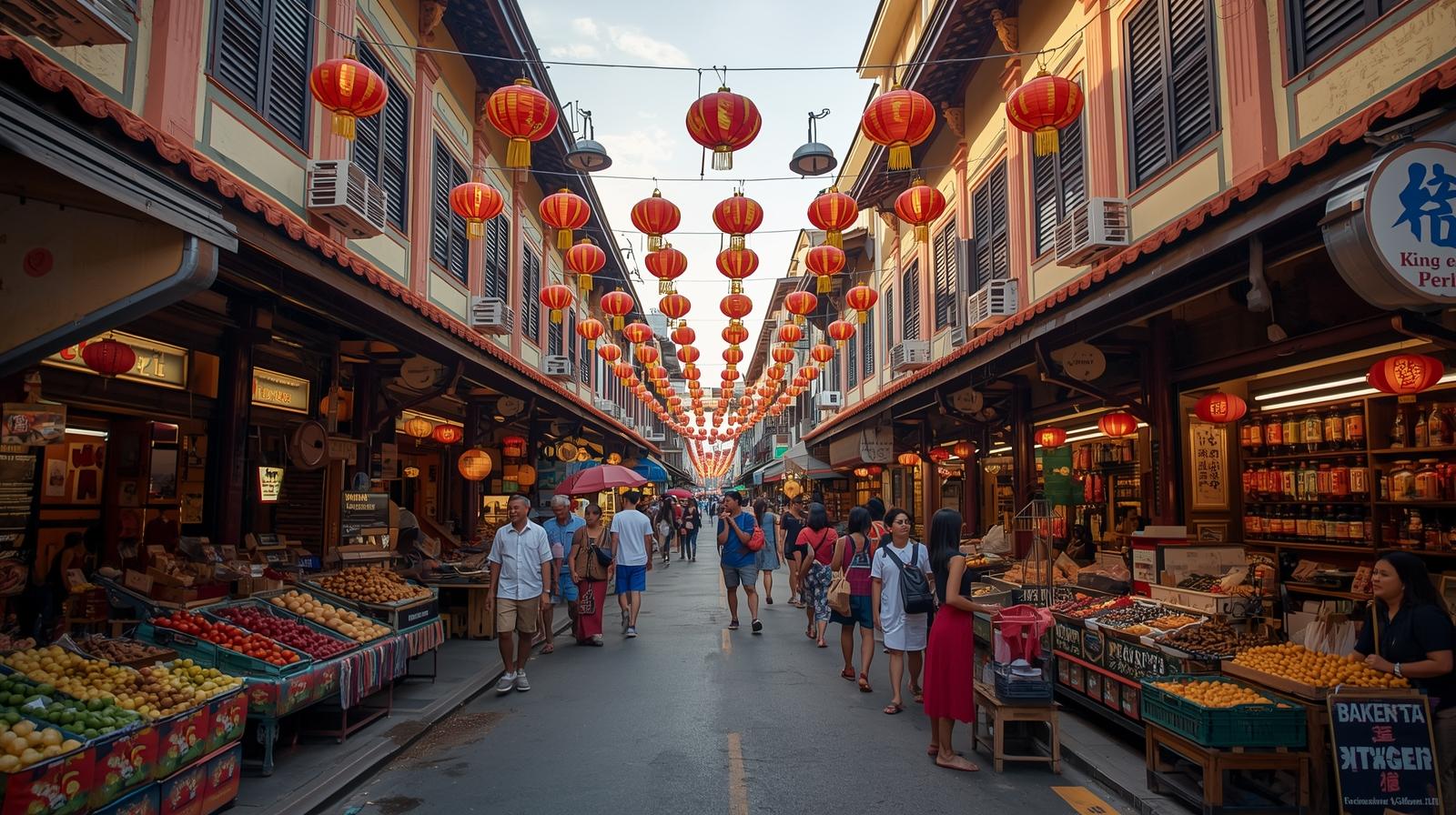 China Town Singapore Image